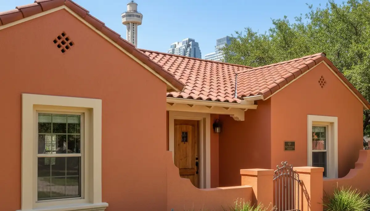 Finished exterior house painting in San Antonio TX with smooth, weather-resistant protective finish