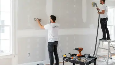 Professional drywall repair and wall restoration in San Antonio TX home by expert painters