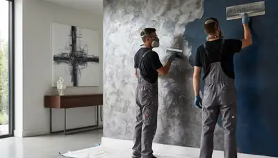 Professional faux painting and decorative wall finishes in San Antonio, TX home interior