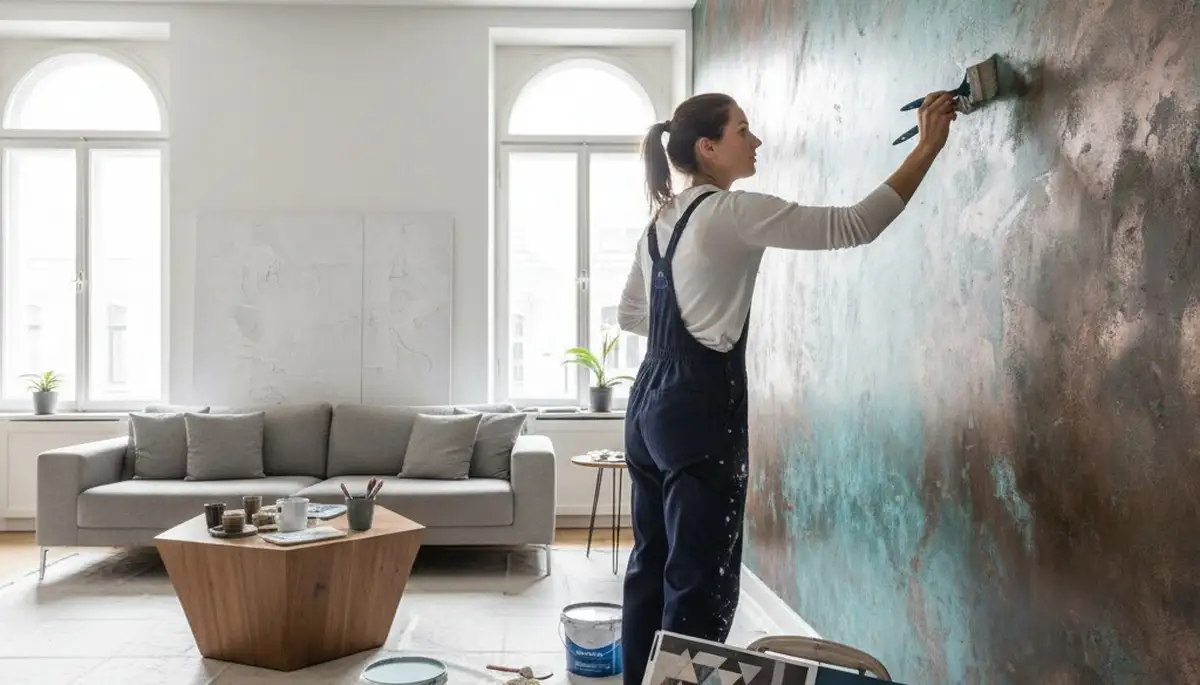 Professional faux painting service in San Antonio, TX creating elegant decorative wall finishes