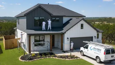 Professional house painters in San Antonio TX providing expert residential exterior painting services