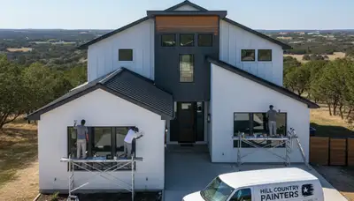 Professional house painters in San Antonio TX providing expert residential exterior painting services