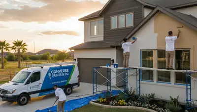 San Antonio, TX house painters providing professional interior and exterior painting services
