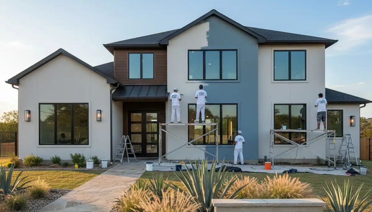 Professional house painters in San Antonio, TX providing residential painting services