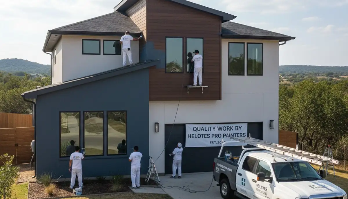 San Antonio, TX house painters providing professional interior and exterior painting services