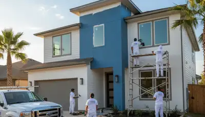 San Antonio, TX house painters providing professional interior and exterior painting services
