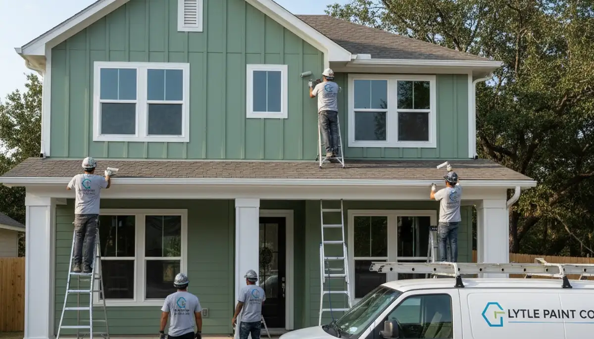 Professional house painters providing exterior painting services in San Antonio TX homes