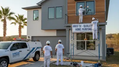 House painters in San Antonio, TX providing professional residential painting services