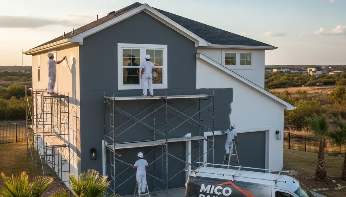 San Antonio, TX house painters providing professional interior and exterior painting services