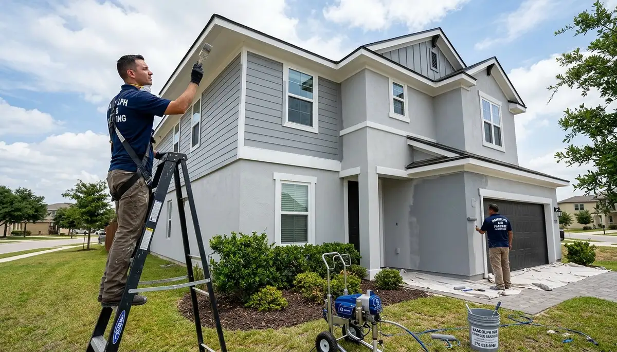 Professional house painters in San Antonio TX providing expert residential exterior painting