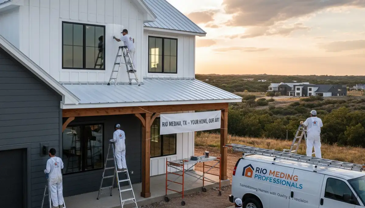 Professional house painters in San Antonio TX providing expert residential exterior painting services