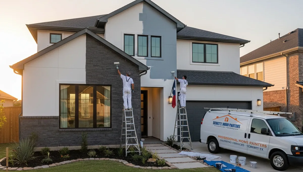 Professional house painters in San Antonio TX providing expert home exterior painting services