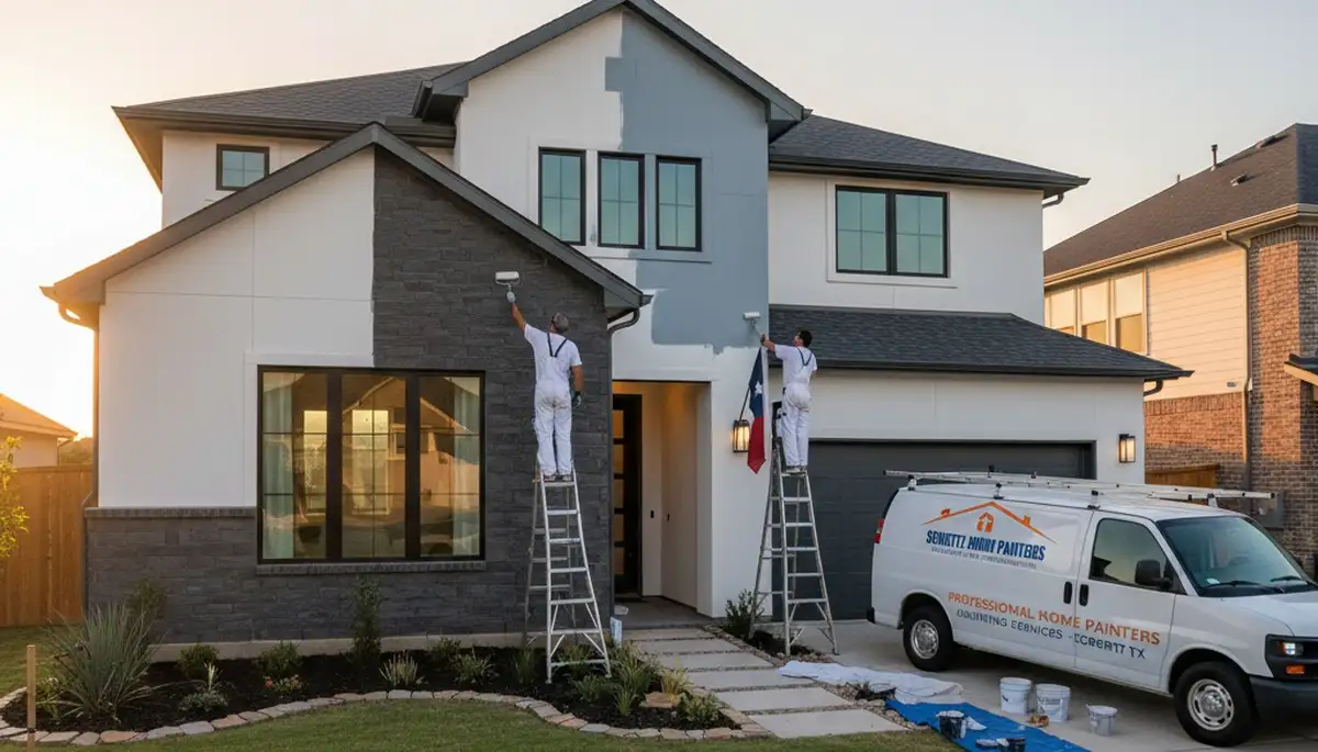 Professional house painters in San Antonio TX providing expert home exterior painting services