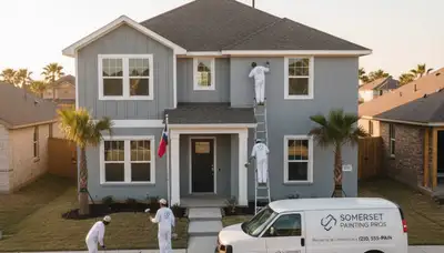 Professional house painters in San Antonio TX providing expert residential exterior painting services
