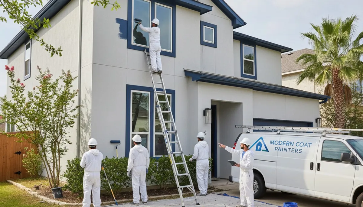 Professional house painters in San Antonio TX providing expert residential painting services