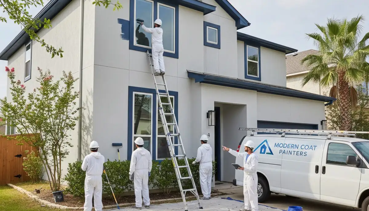Professional house painters in San Antonio TX providing expert residential painting services