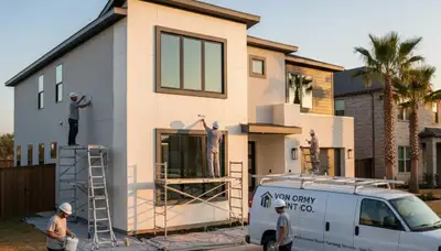 Professional house painters serving San Antonio TX homes with expert exterior and interior painting