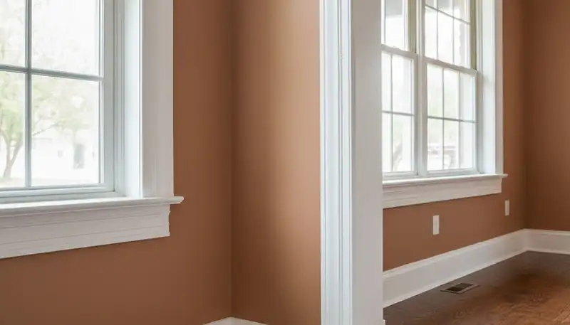 Expert interior trim painting with crisp lines enhancing home details in San Antonio, TX