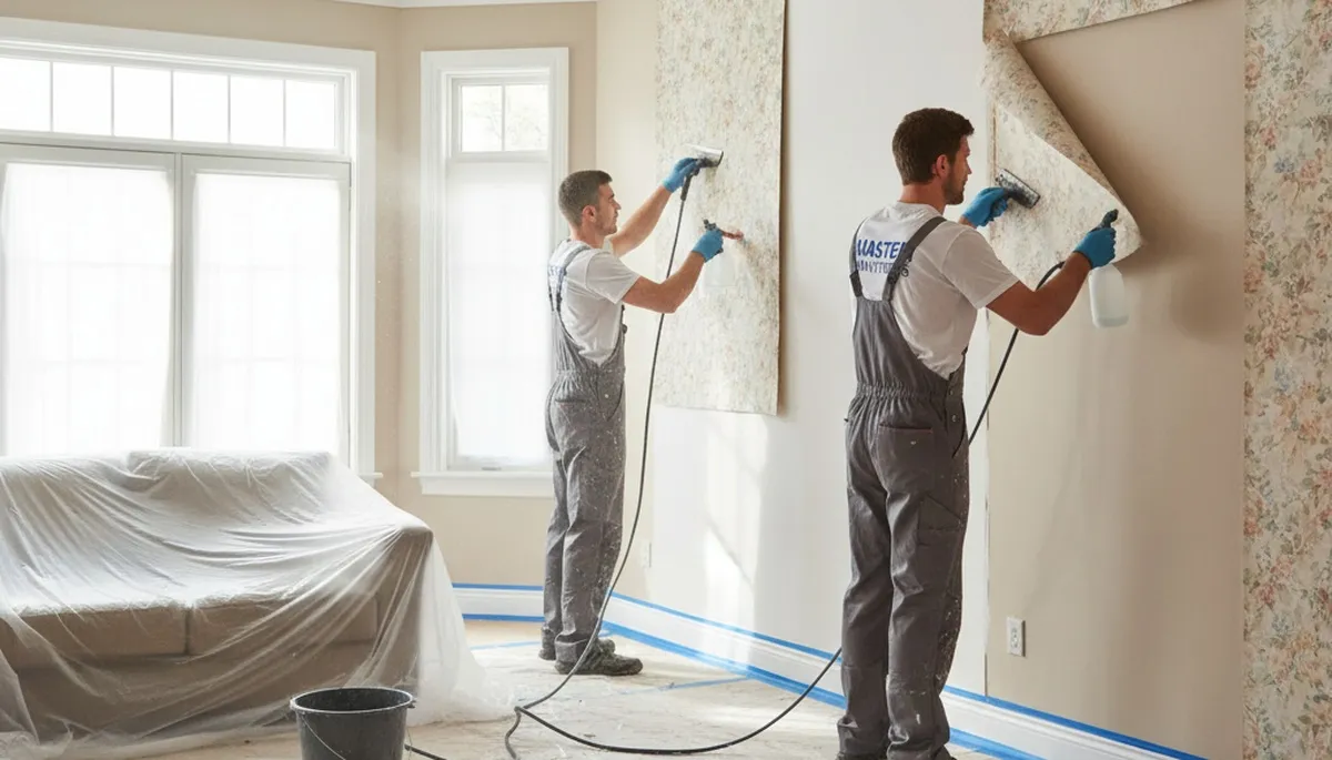 Professional wallpaper removal service in San Antonio TX by expert house painters