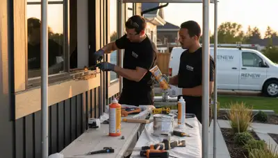 Professional wood rot repair and carpentry restoration in San Antonio TX home exterior